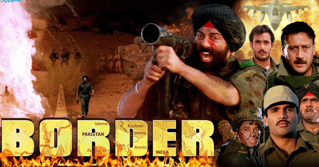 5 movies on war. Sunny Deol. Akshay Khanna, jackey Shroff and others seen in the movie 'Border'