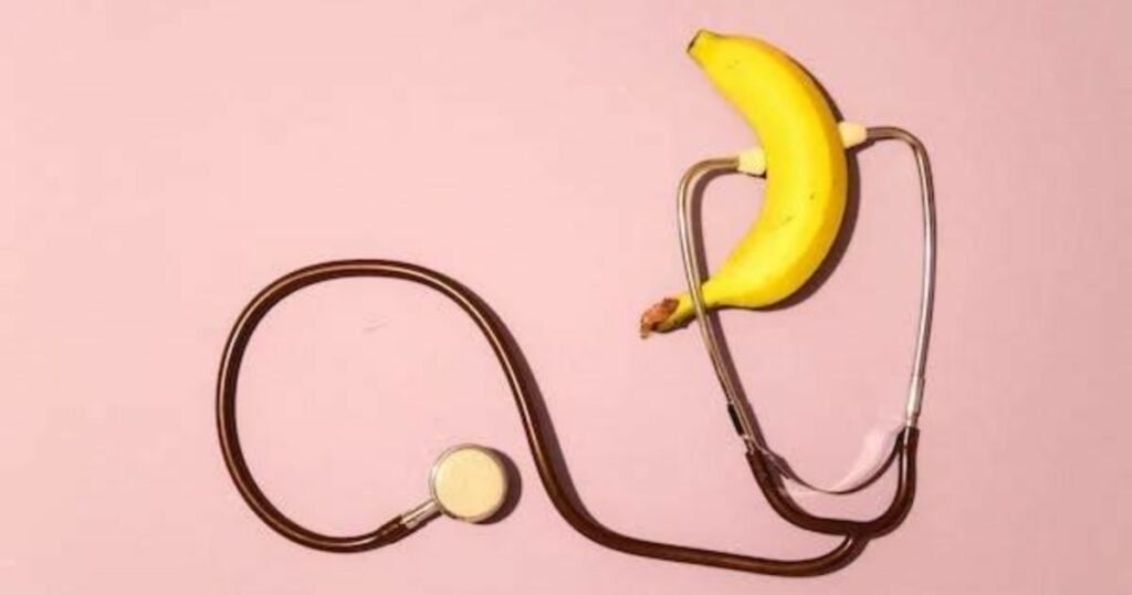 a banana and stethoscope